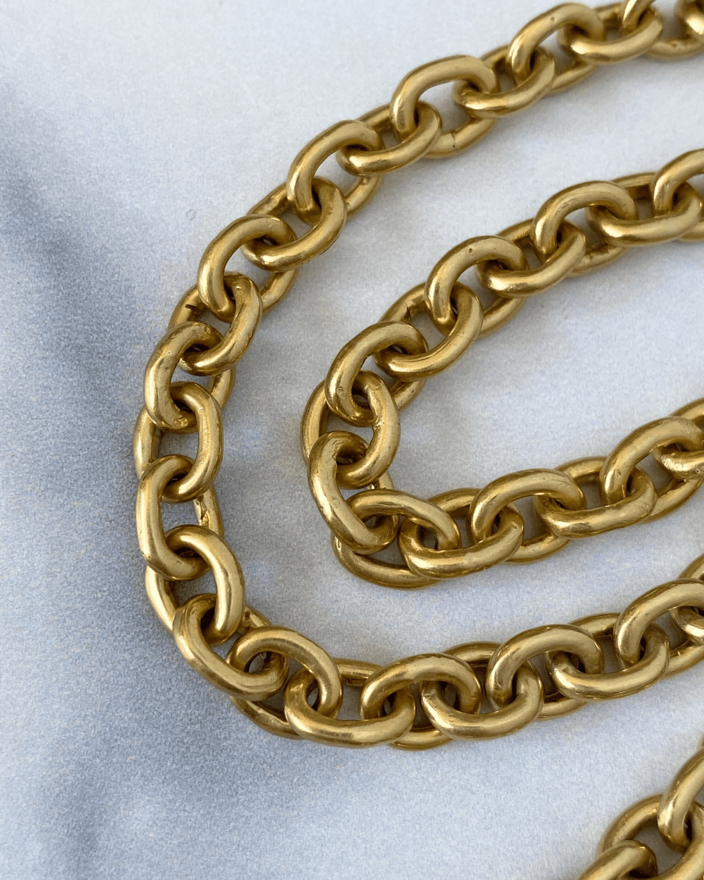 14k gold heavy cable chain with toggle closure - Golden Green Obsession