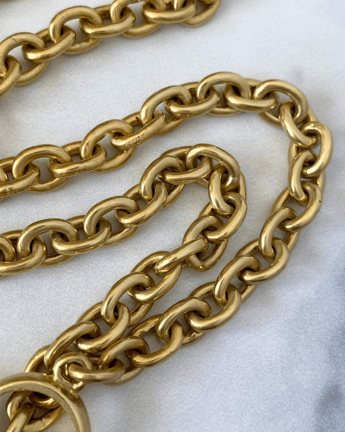 14k gold heavy cable chain with toggle closure - Golden Green Obsession