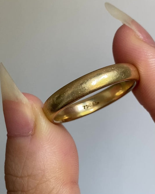 Vintage 18k gold band ring