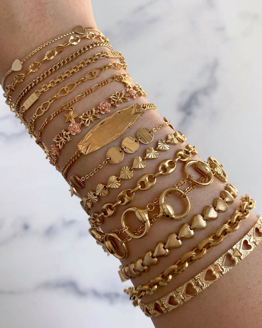 Solid 14k gold bracelets (only #3 & #5 are available) - Golden Green Obsession