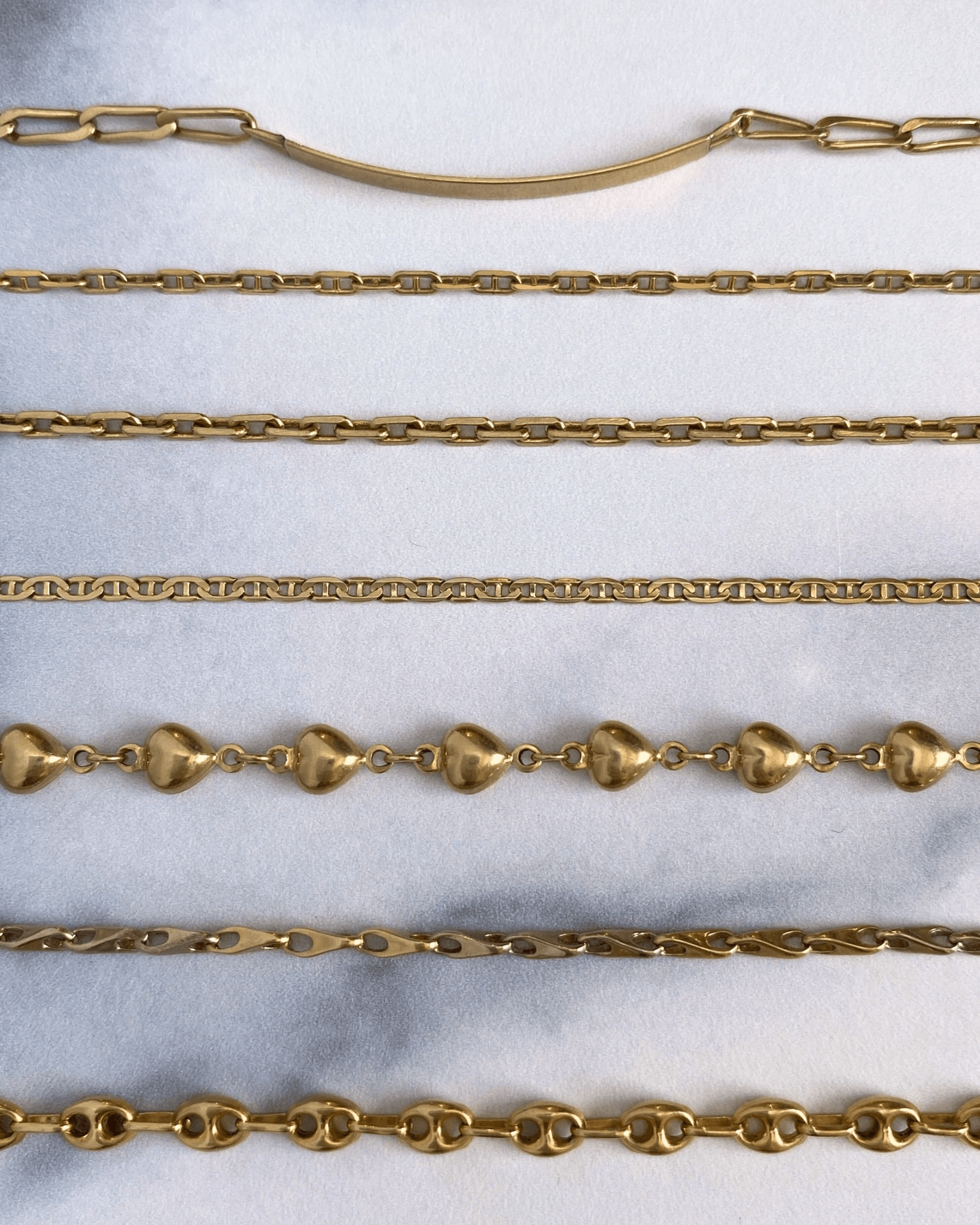 Solid gold 14k and 18k bracelets - Golden Green Obsession