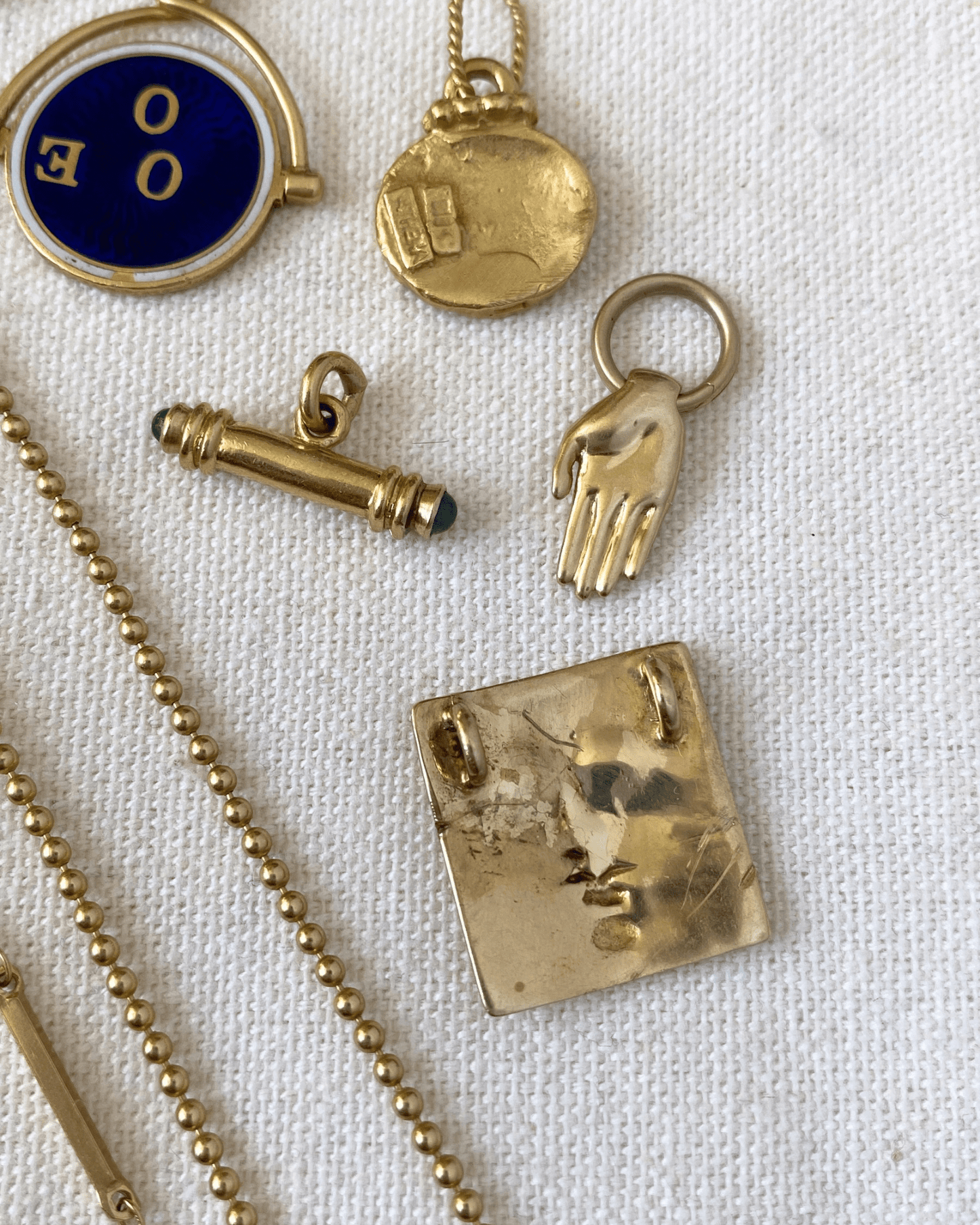 Solid gold 14k and 18k charms personal collection release - Golden Green Obsession