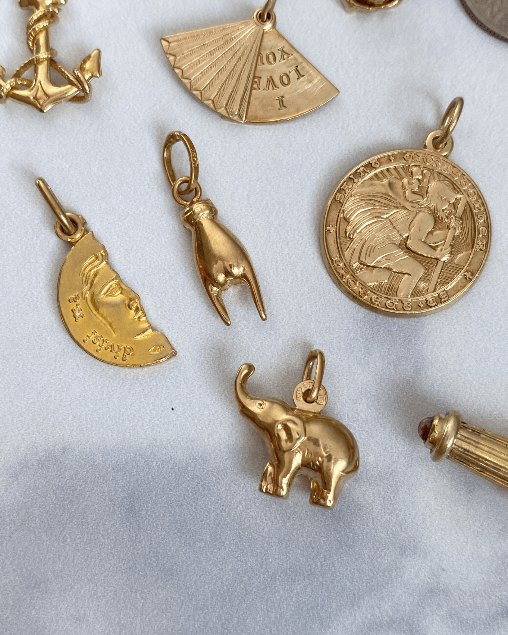 Solid gold 9k, 14k, and 18k charms & pendants - Golden Green Obsession